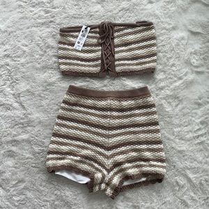 Two piece knit set